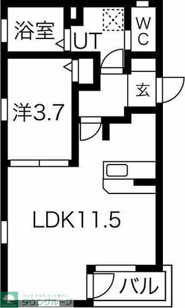 クラージュ本陣の物件間取画像